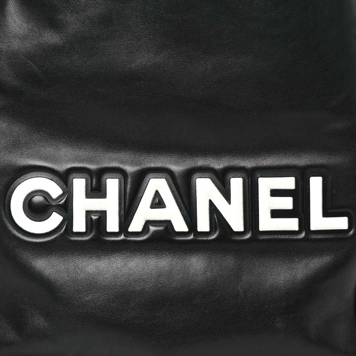 Lambskin Camellia Tote Black