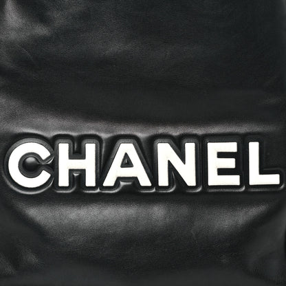 Chanel Lambskin Camellia Tote Black 8 of 10