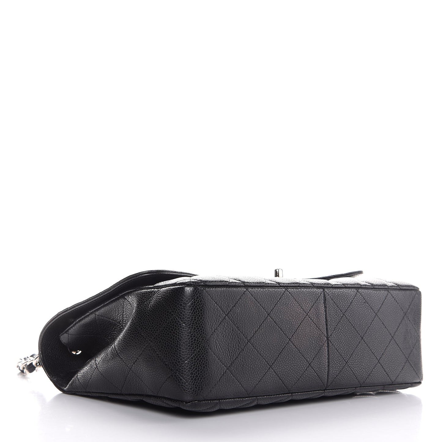 Caviar Quilted Jumbo Single Flap Black