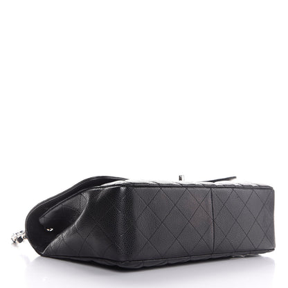 Chanel Caviar Quilted Jumbo Single Flap Black 4 of 9
