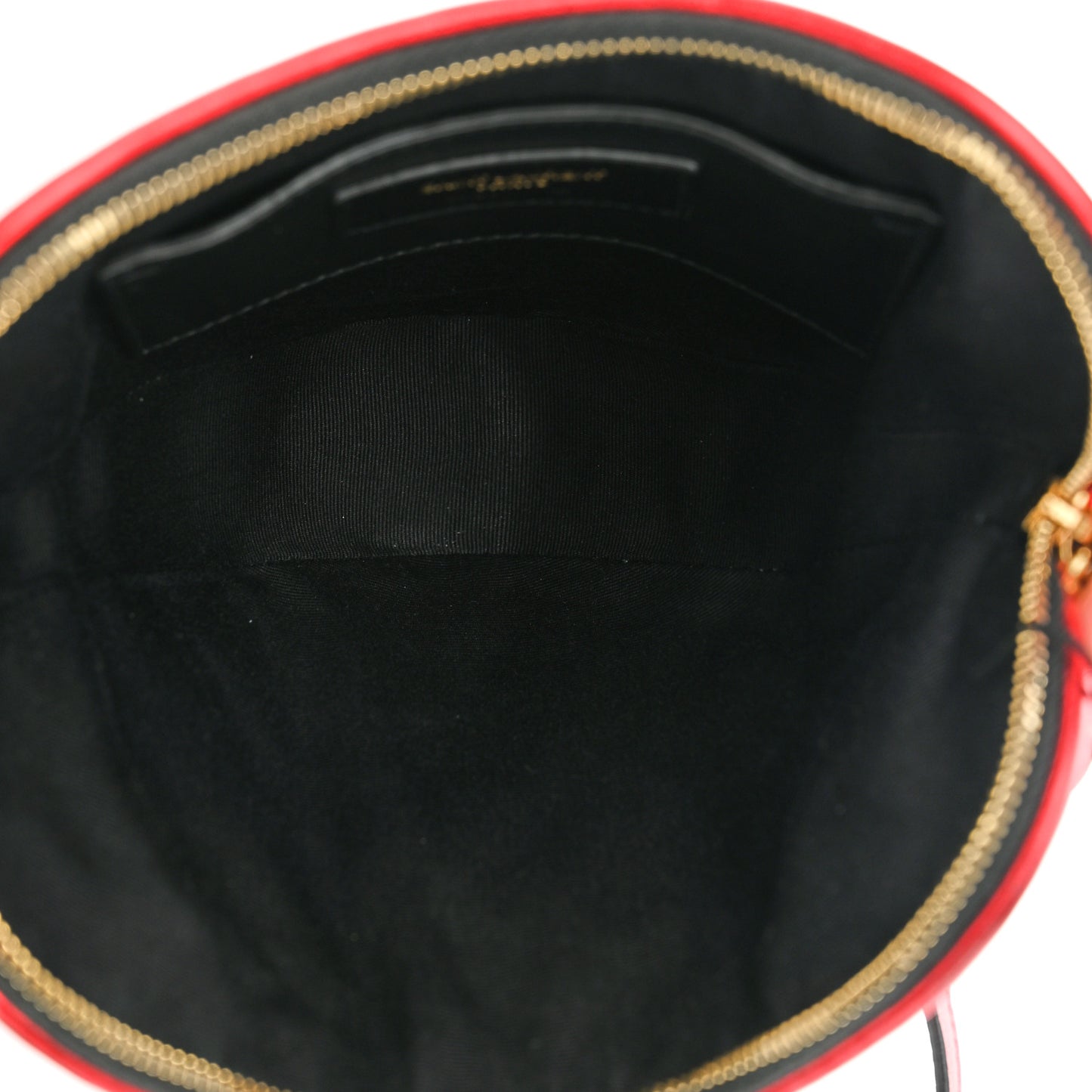 Metallic Calfskin Heart Monogram Crossbody Black Rouge