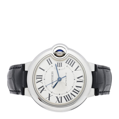 Cartier Stainless Steel Alligator 33mm Ballon Bleu De Cartier Automatic Watch 2 of 5