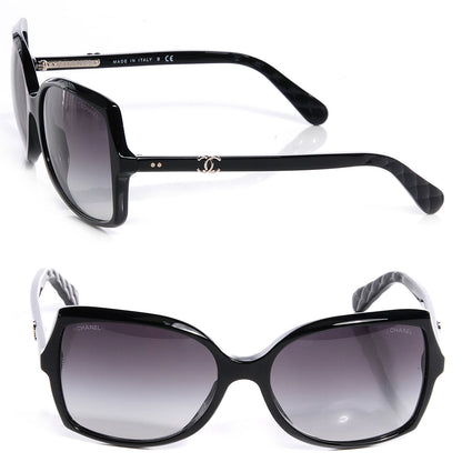 Chanel CC Logo Sunglasses Black 5245 1 of 6