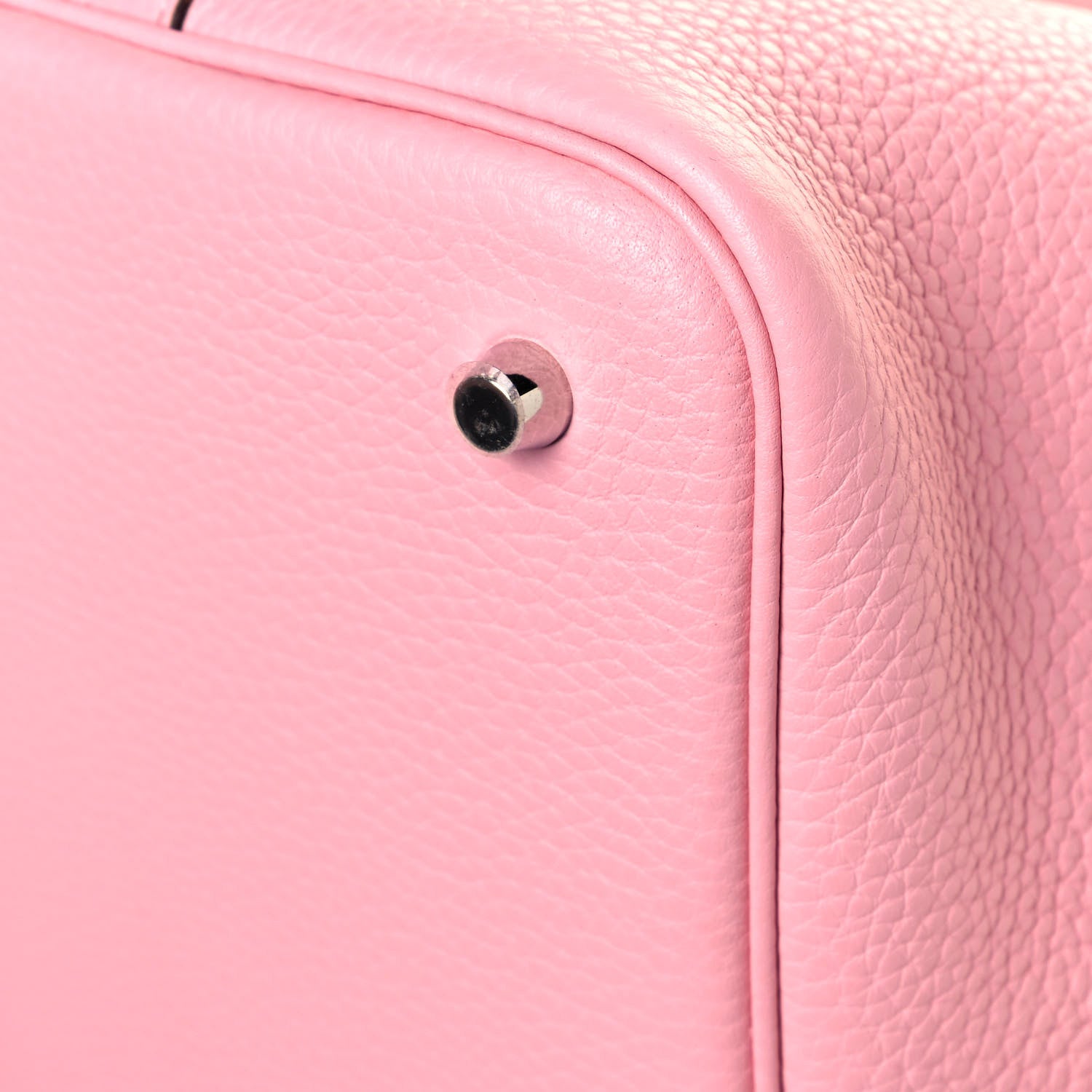 Hermes Taurillon Clemence Picotin Lock 22 MM Rose Sakura 9 of 13