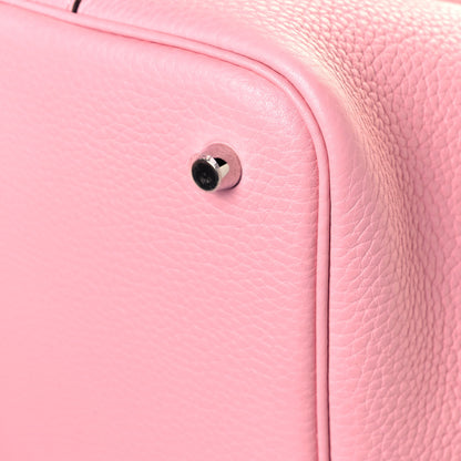 Hermes Taurillon Clemence Picotin Lock 22 MM Rose Sakura 9 of 13