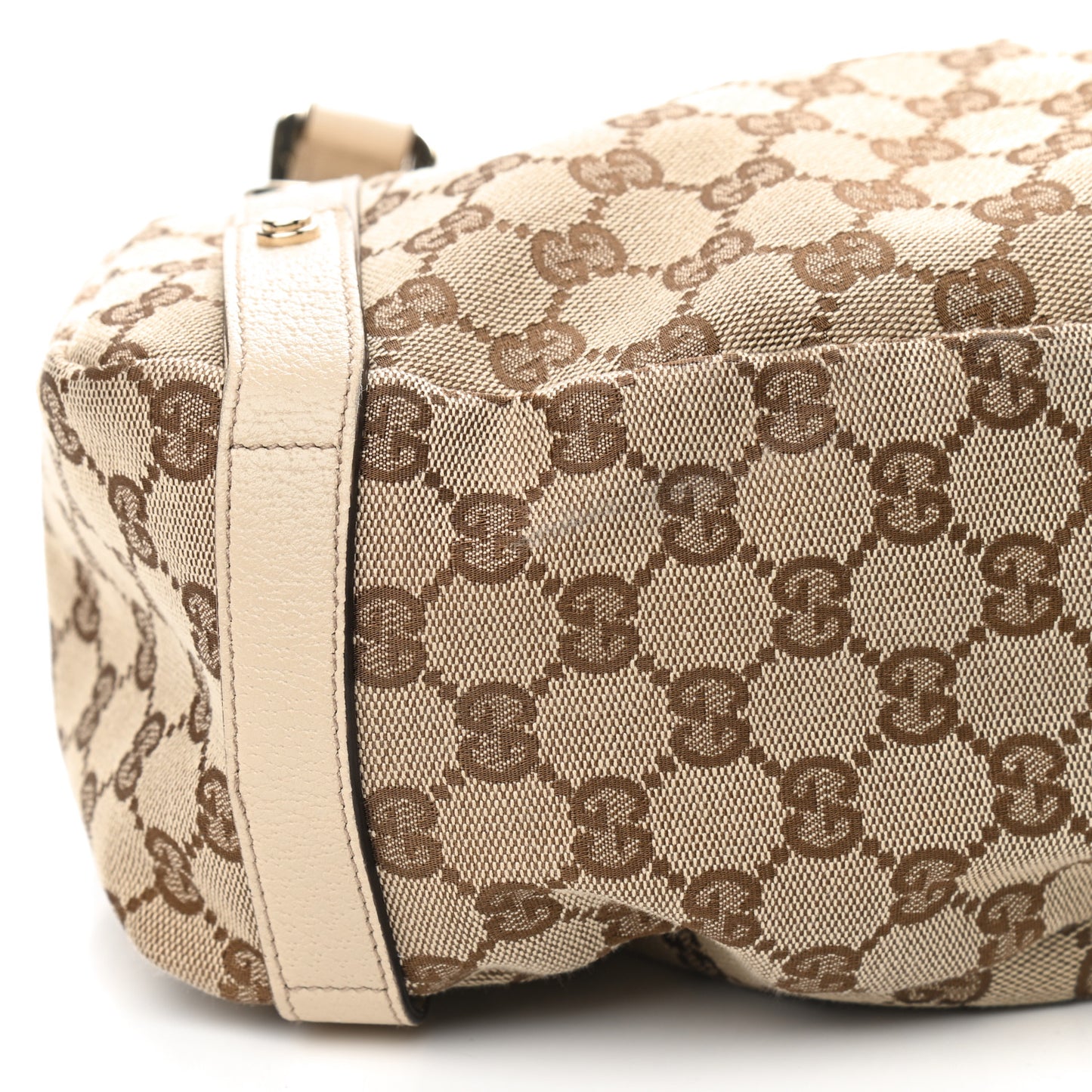 Monogram Medium Abbey Shoulder Bag Off White