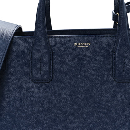 Burberry Derby Calfskin Vintage Check Medium Banner Tote Regency Blue 7 of 10