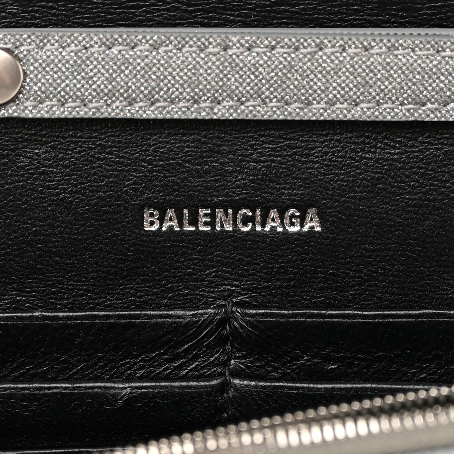 Balenciaga Glitter Fabric Hourglass Chain Bag Grey 6 of 14