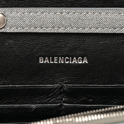 Balenciaga Glitter Fabric Hourglass Chain Bag Grey 6 of 14