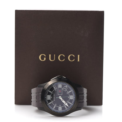 Gucci PVD Stainless Steel Rubber 44mm G-Timeless Quartz Watch Black 5 of 5