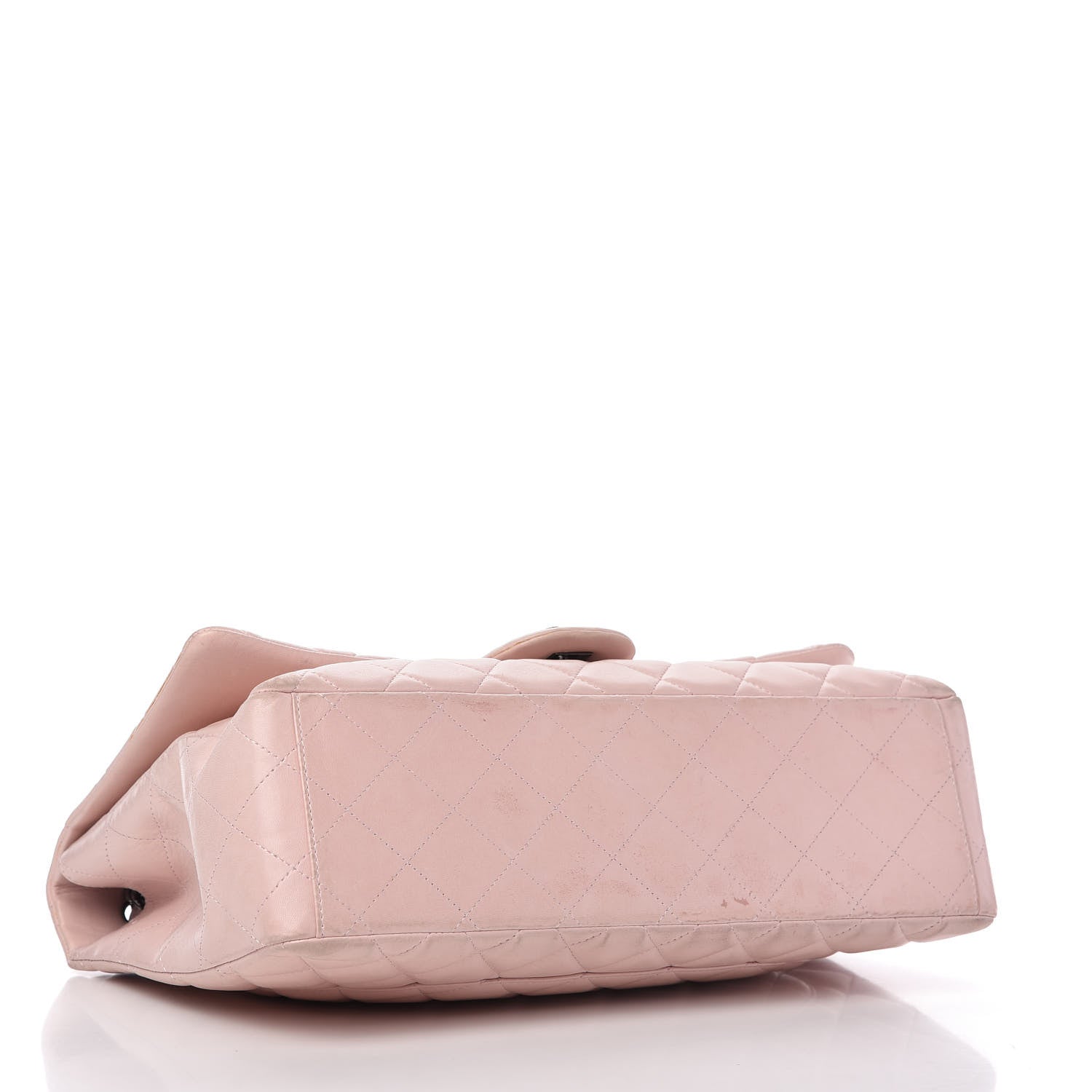 Chanel Lambskin Quilted Maxi Single Flap Pink 4 of 12