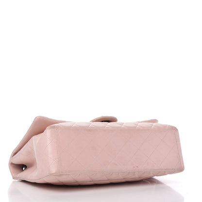 Chanel Lambskin Quilted Maxi Single Flap Pink 4 of 12