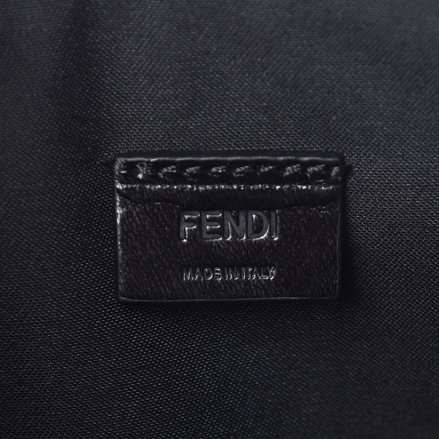 Vitello FF 1974 Embossed Pouch Maya Black