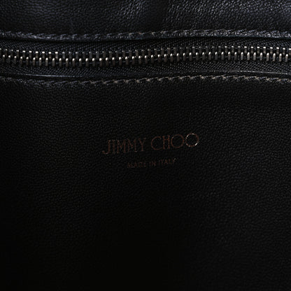Jimmy Choo Denim Calfskin Twist East West Tote Blue Black 6 of 11