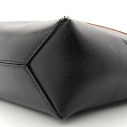 Loewe Shiny Calfskin Mini Puzzle Fold Tote Warm Desert Black 10 of 12