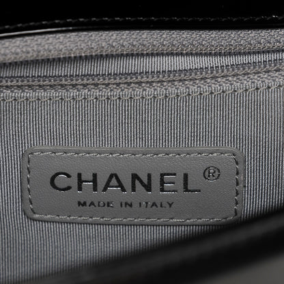 Chanel Glazed Calfskin Large Boy Flap Black 7 of 9