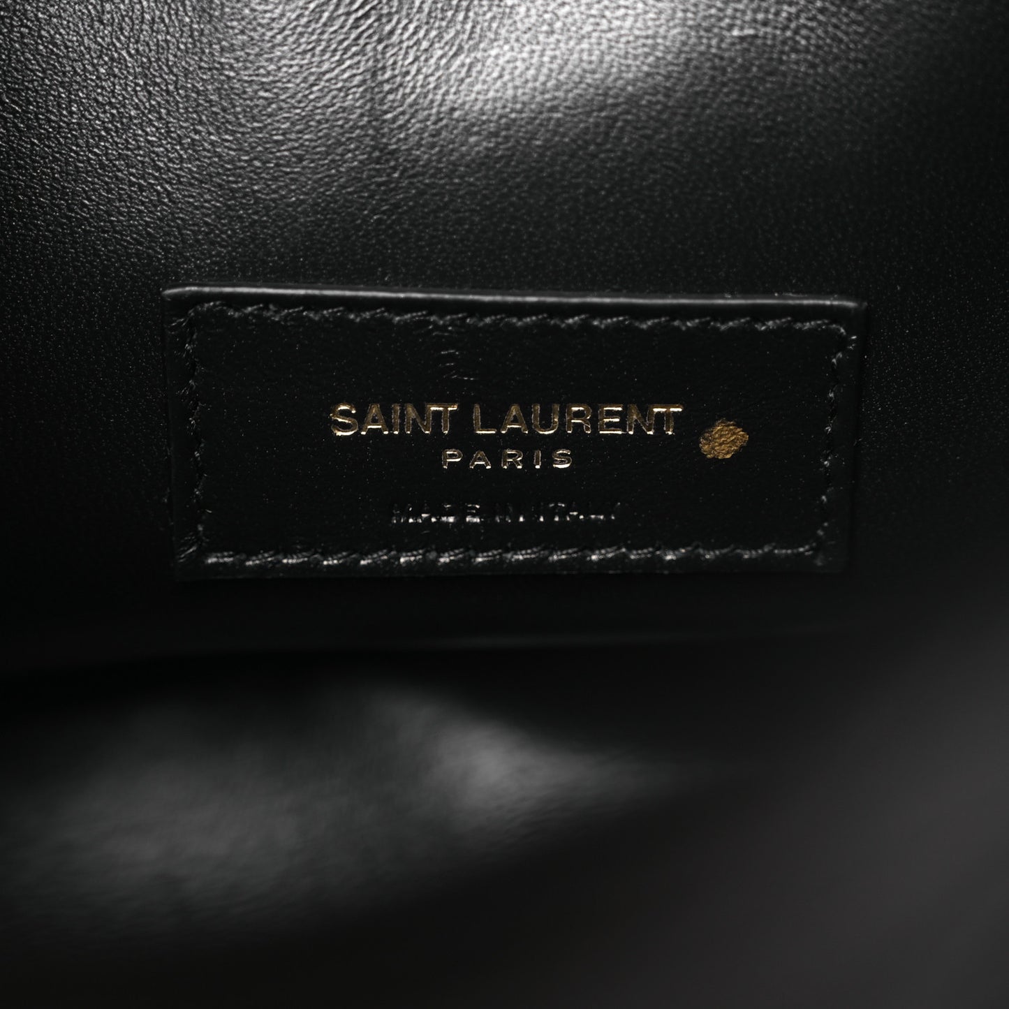 Lambskin Gabby Mini Bucket Bag Black