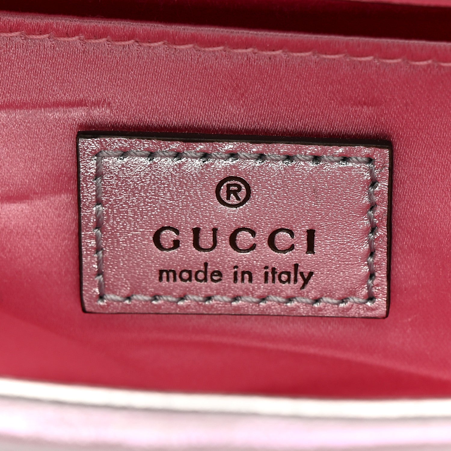 Gucci Iridescent Nappa Vertical Matelasse Medium Maxi Horsebit Chain Shoulder Bag Escape Pink 6 of 11
