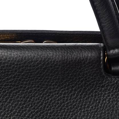 Gucci Pebbled Calfskin Medium 1973 Top Handle Satchel Black 16 of 16
