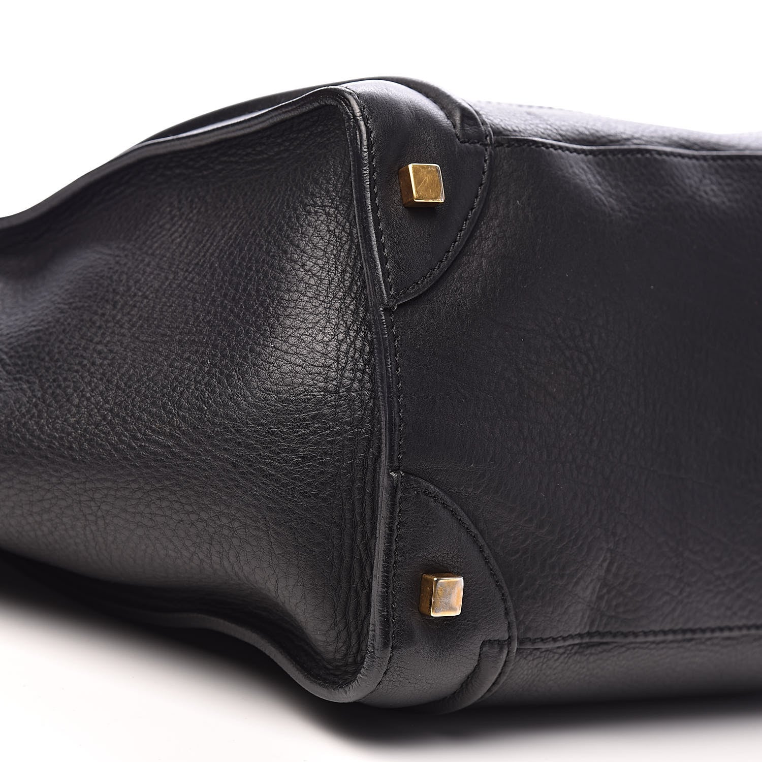 Celine Drummed Calfskin Mini Luggage Black 9 of 11