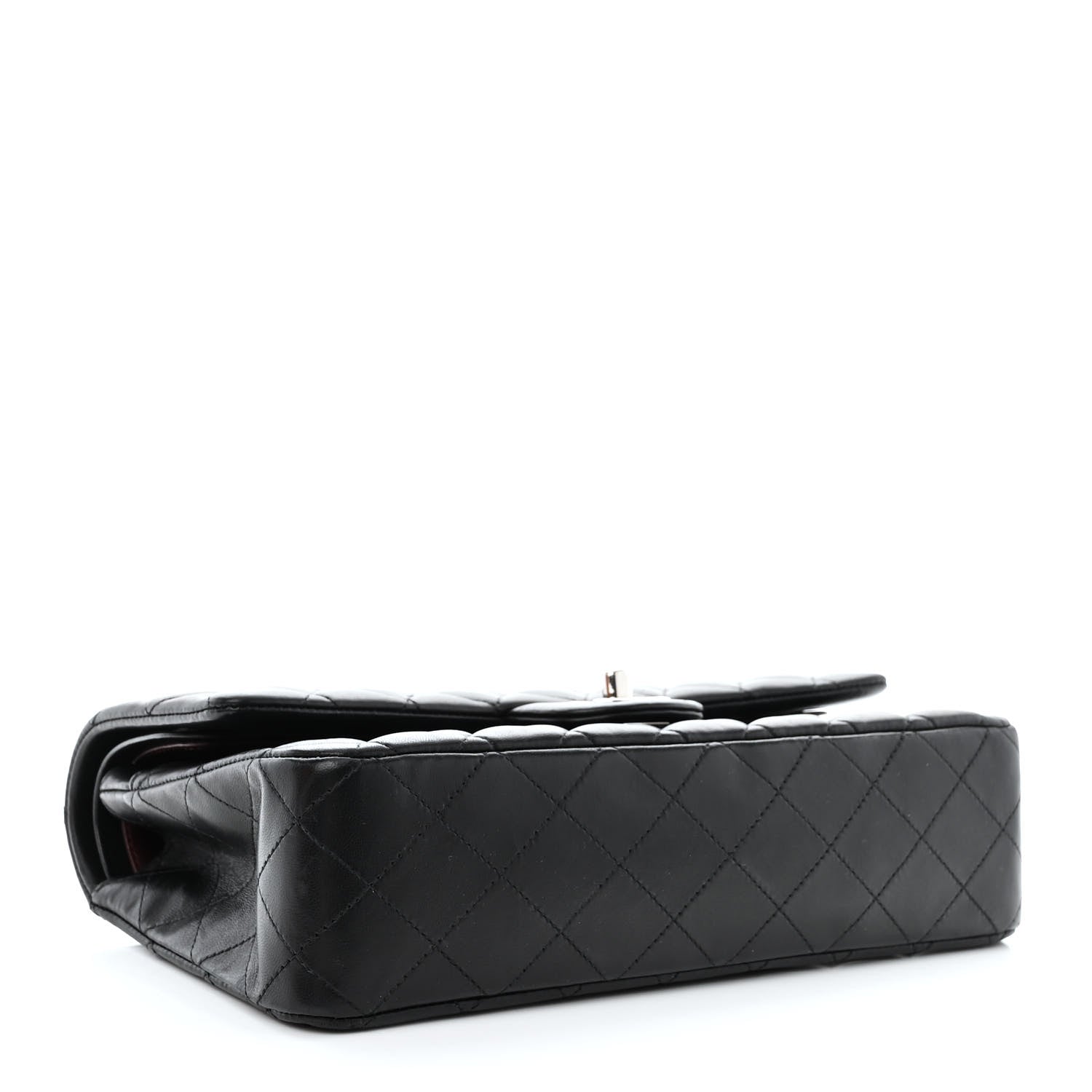 Chanel Lambskin Quilted Medium Double Flap Black 4 of 15