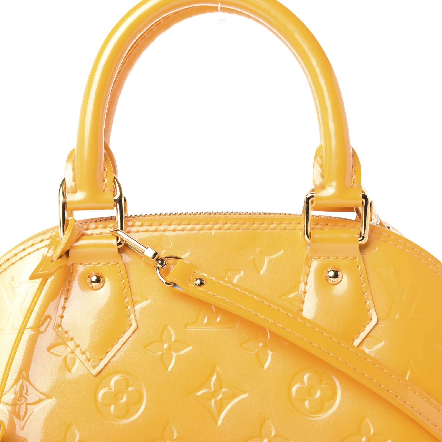 Louis Vuitton Vernis Alma BB Jaune Passion 9 of 9