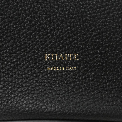 Khaite Pebbled Sport Calfskin Small Lotus Tote Black 6 of 9