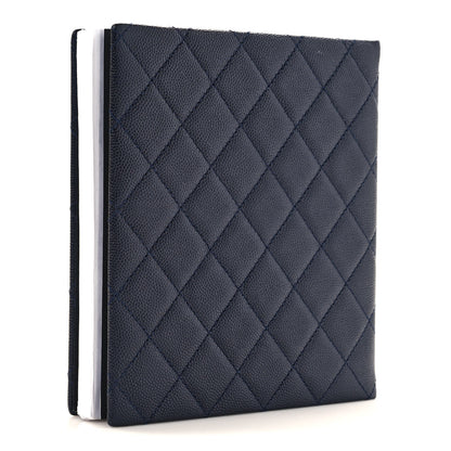 Chanel Caviar Quilted Notebook Navy Blue 3 of 7