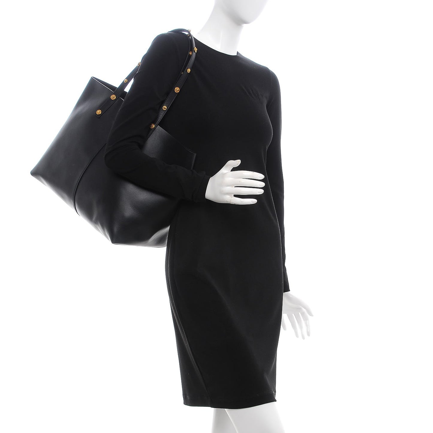 Calfskin Palazzo Tote Black