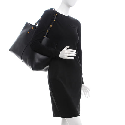 Versace Calfskin Palazzo Tote Black 2 of 7