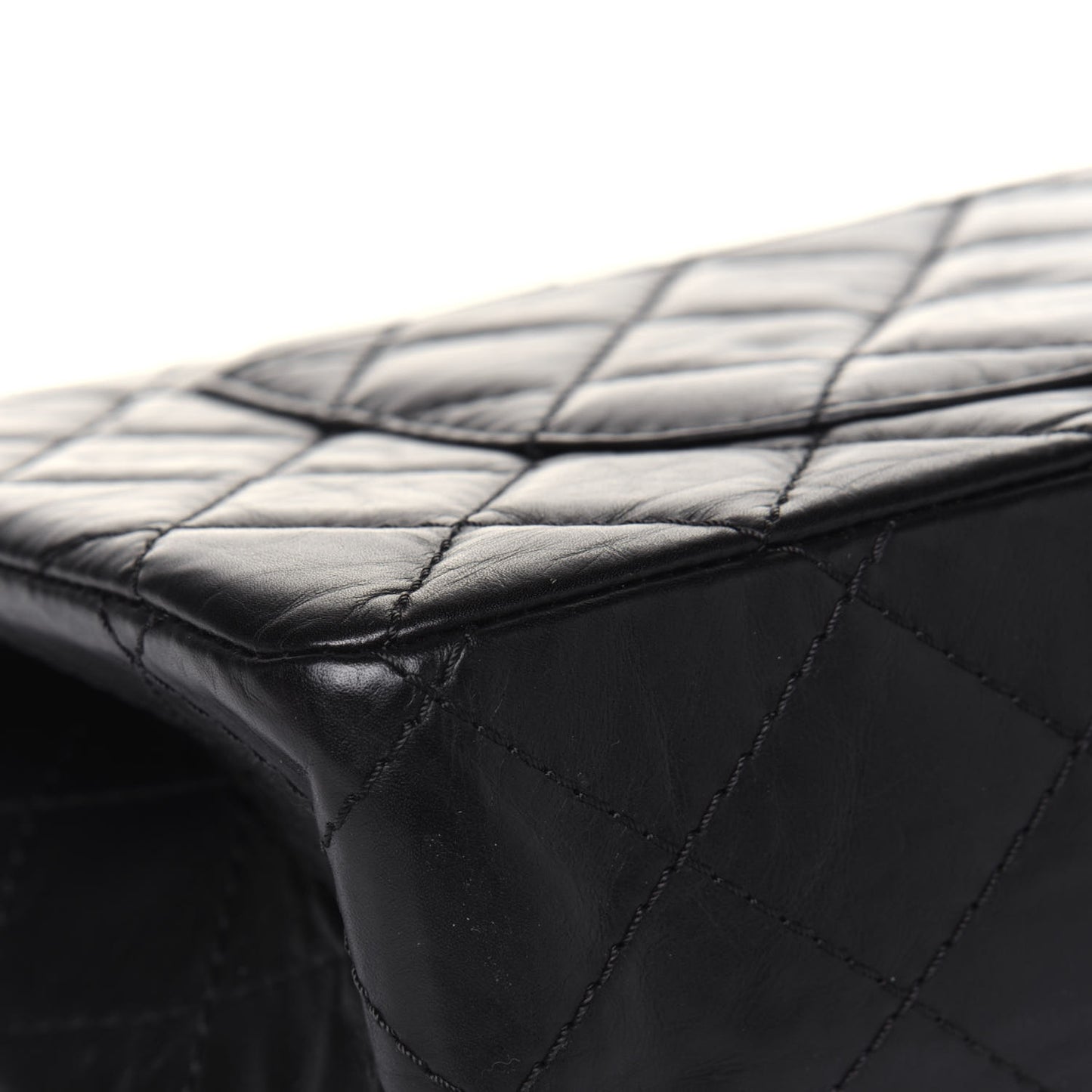 Aged Calfskin Quilted 2.55 Reissue 226 Flap Black