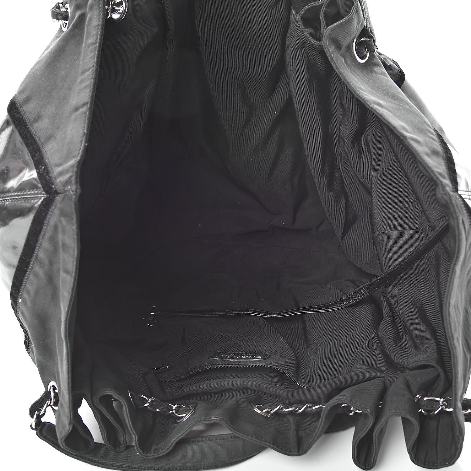Chanel Vinyl Large Stretch Spirit Cabas Black 5 of 19