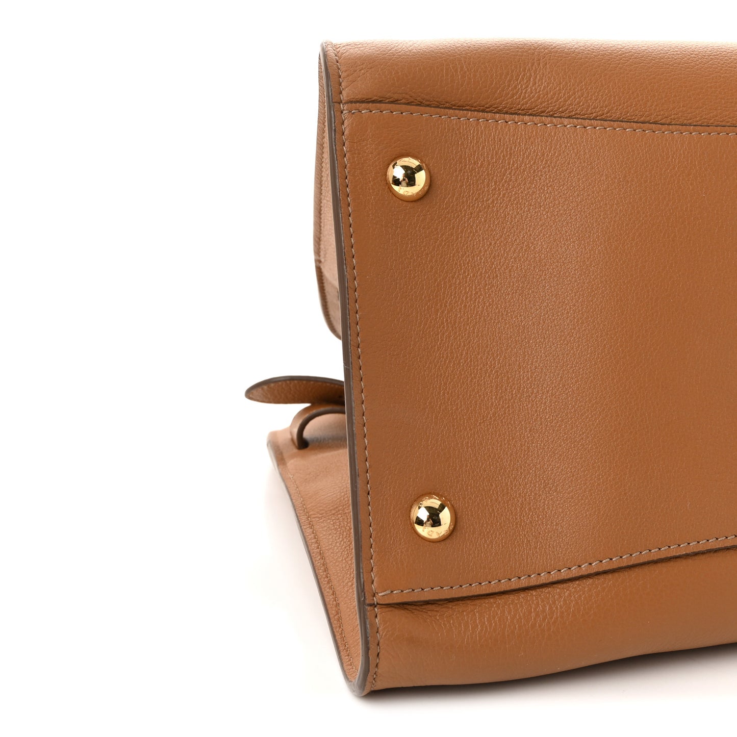 Soft Grain Calfskin Large Tote Bag Caramel