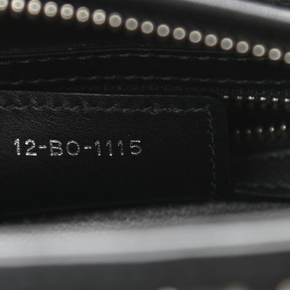 Christian Dior Calfskin Studded Medium Lady Dior Black 8 of 11