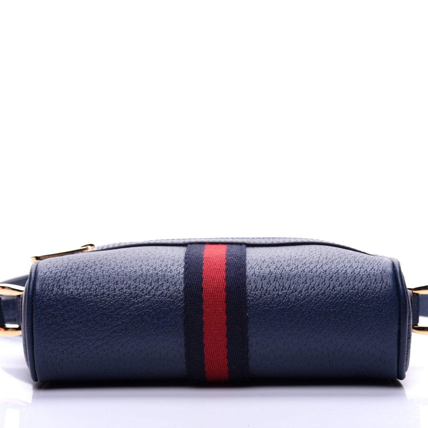 Gucci Textured Calfskin Web Mini Ophidia Shoulder Bag Blue Agata 10 of 12