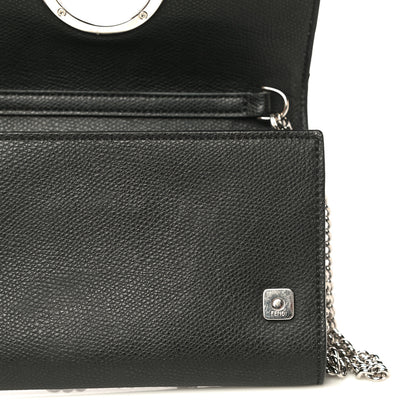 Fendi Vitello Cruise F is Fendi Wallet on Chain Black 16 of 17