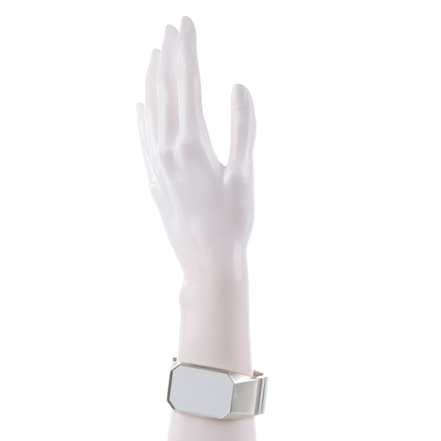 Metal CC Mirror Cuff Silver