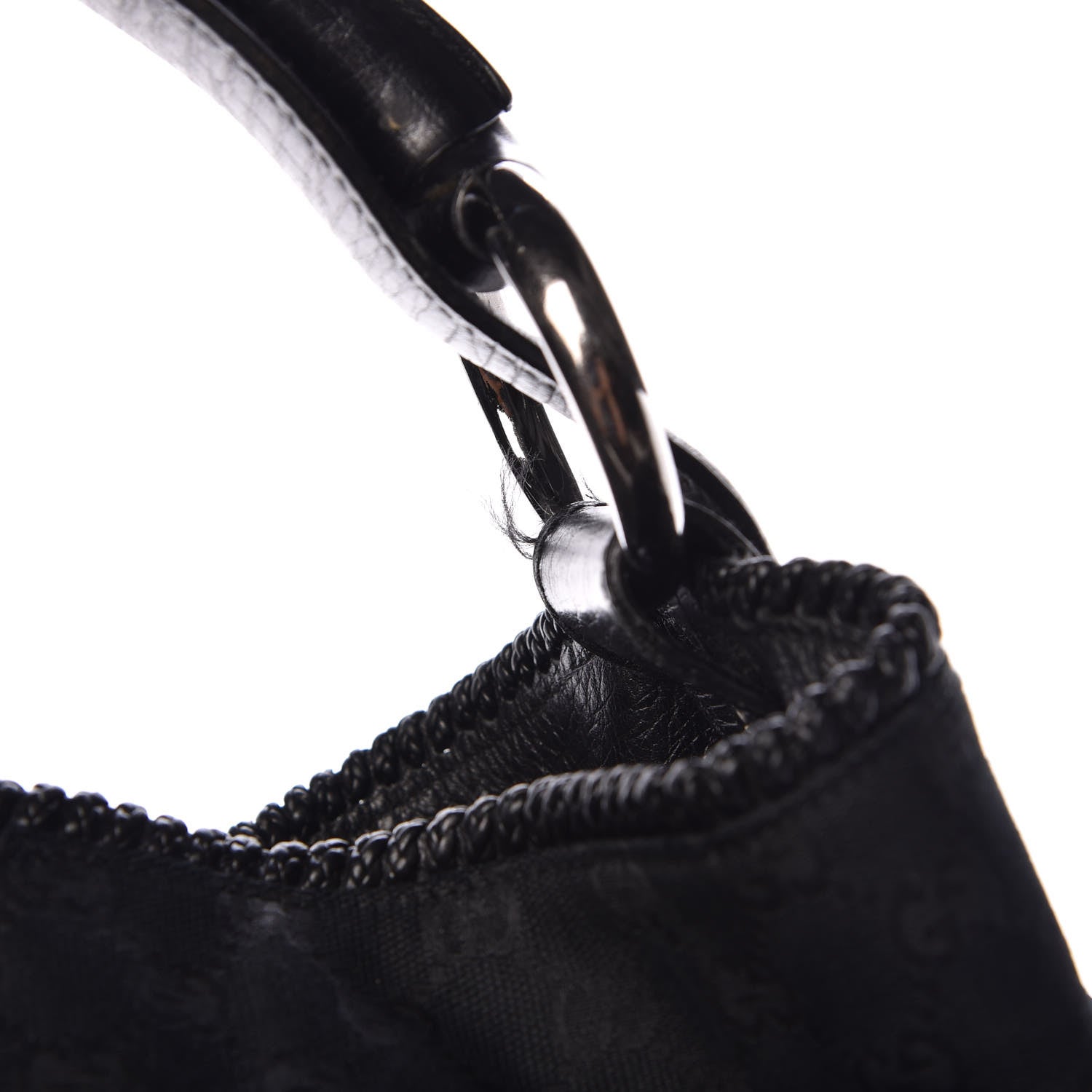 Gucci Monogram Large Horsebit Chain Hobo Black 9 of 13