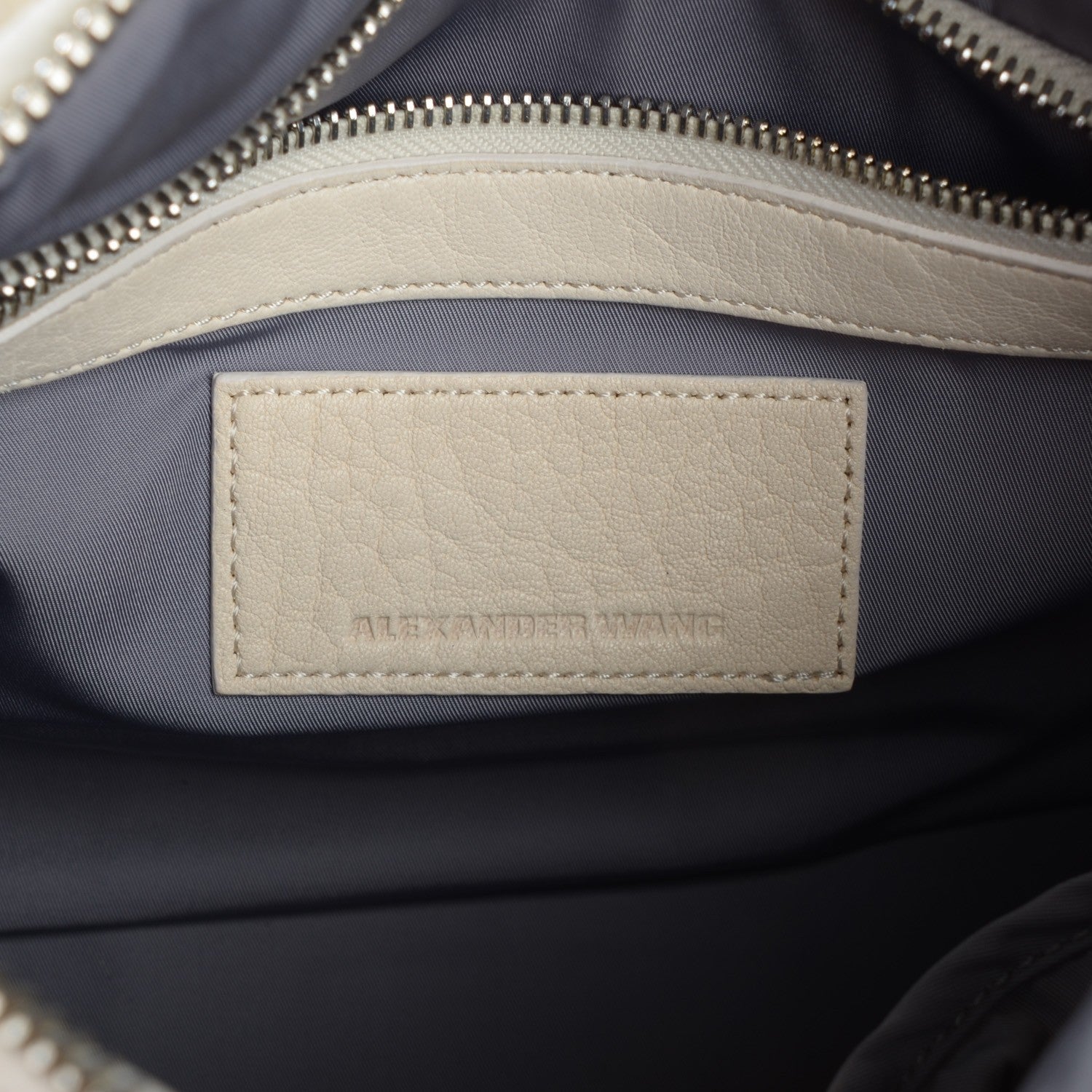 Alexander Wang Pebbled Lambskin Pony Hair Rocco White Rhodium Hardware 6 of 8