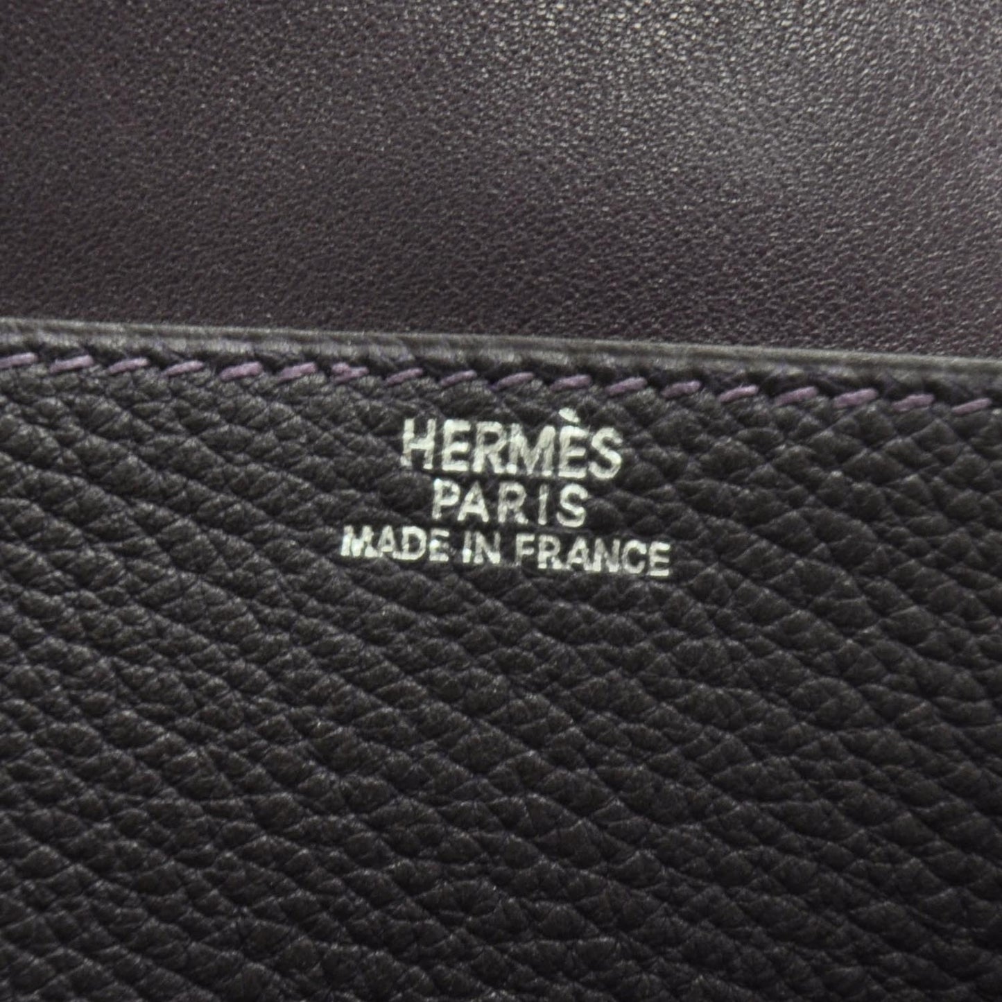 Togo Dogon Wallet Waist Pouch Raisin Purple