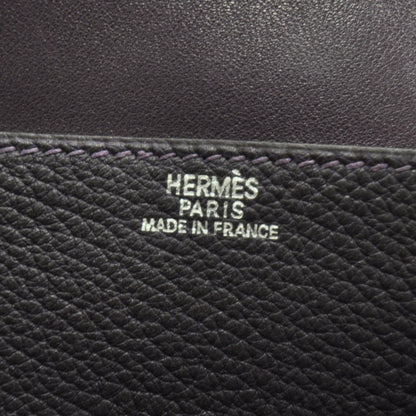 Hermes Togo Dogon Wallet Waist Pouch Raisin Purple 7 of 8