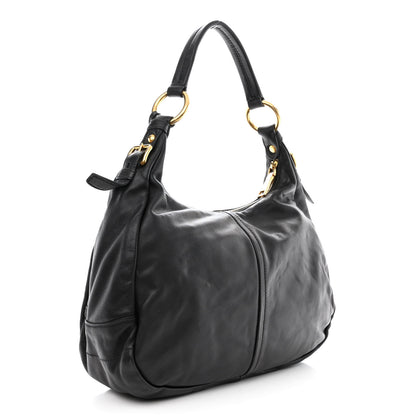 Prada Soft Calf Hobo Black 3 of 13
