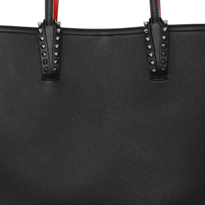 Christian Louboutin Calfskin Empire Spikes Large East West Cabata Tote Black 9 of 14