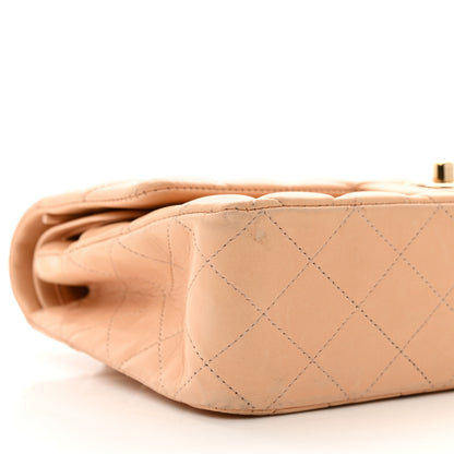 Chanel Lambskin Quilted Medium Double Flap Light Orange 9 of 13