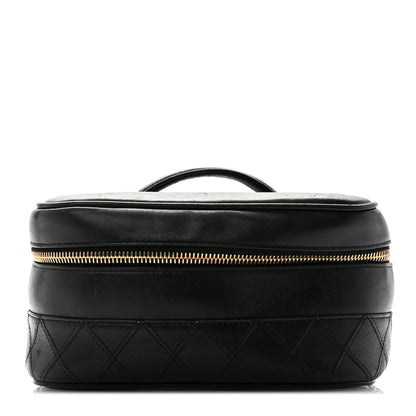 Chanel Lambskin Vanity Cosmetic Case Black 1 of 11