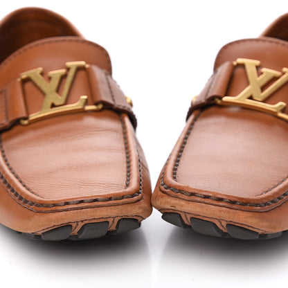 Louis Vuitton Calfskin Monte Carlo Moccasin Loafers 8 Cognac 9 of 10