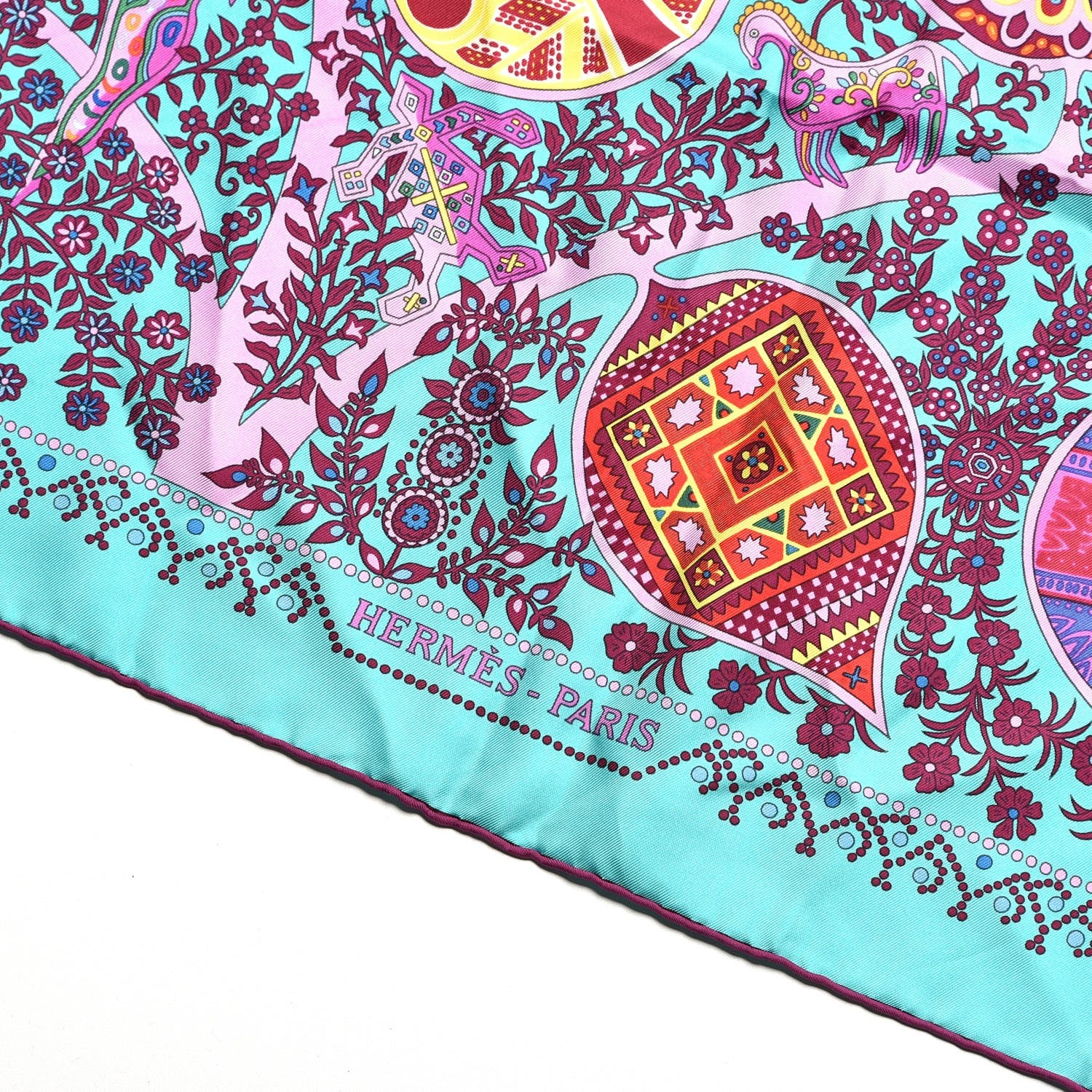 Hermes Silk L'Arbre De Vie Scarf 90 3 of 6