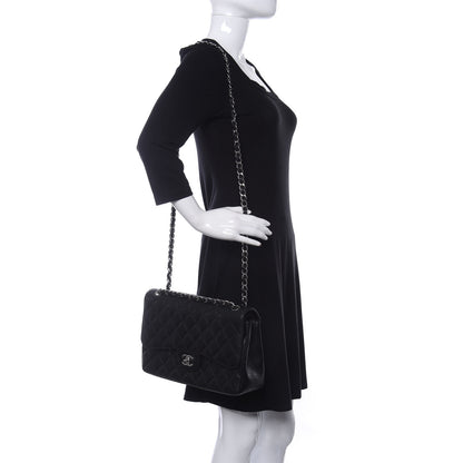 Chanel Caviar Quilted Jumbo Double Flap Black 2 of 11
