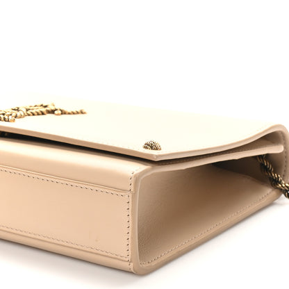 Saint Laurent Smooth Calfskin Medium Braided Monogram Kate Satchel Nude Powder 10 of 10