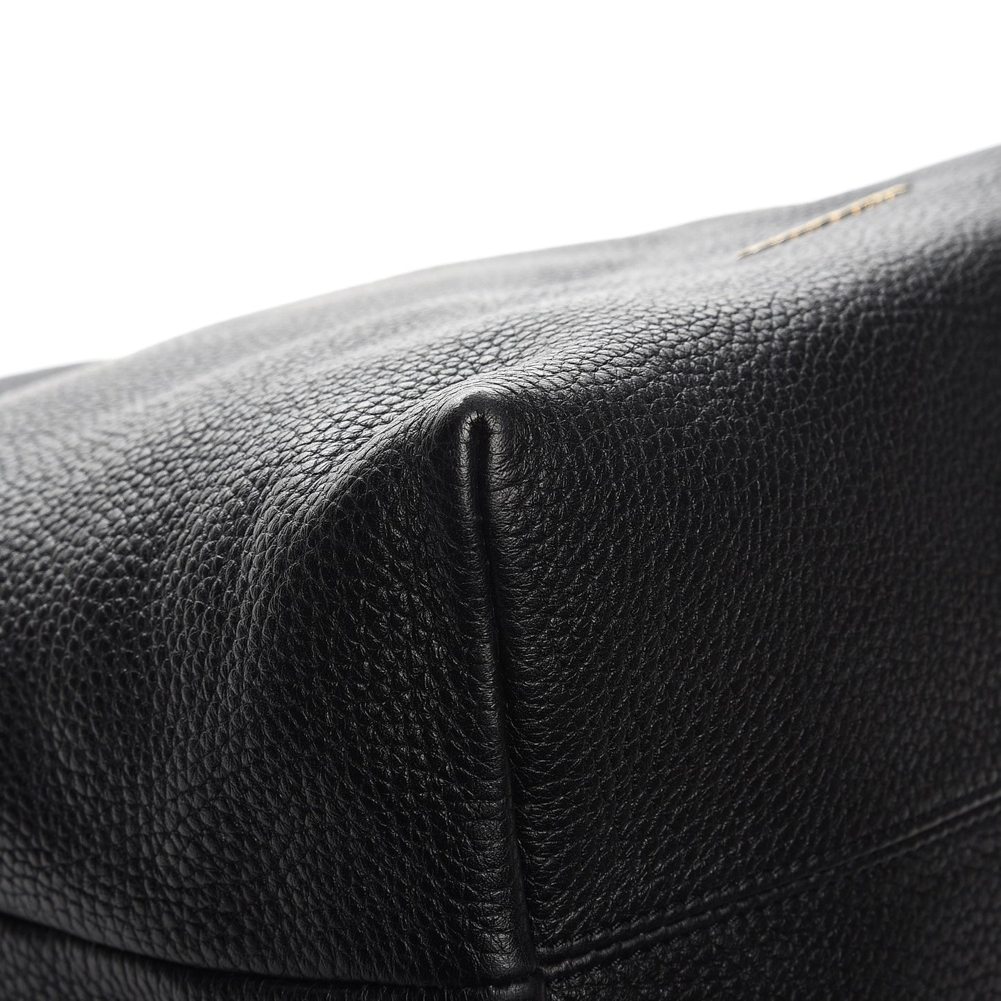 Grainy Calfskin Medium Cale Hobo Black